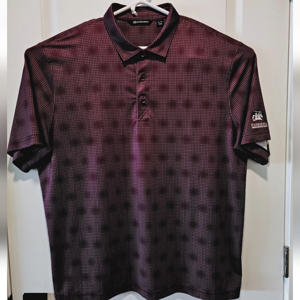 Cutter & Buck Dundarave Prince Edward Island Mens XL Golf Shirt Purple